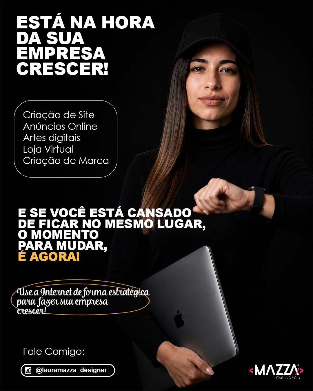 Muitos empresários investem tempo e dinheiro no seu negócio que um dia, foi um sonho, mas ainda dependem apenas de indicações para conseguir clientes, e muitas vezes, essas indicações não aparecem. Enquanto isso, seus concorrentes estão conquistando espaço na internet todos os dias.

Se você quer aumentar sua visibilidade, fortalecer sua marca e atrair mais clientes da forma certa, é hora de dar o próximo passo, e eu posso te ajudar.

- Criação de Sites Profissionais
- Lojas Virtuais
- Gestão de Tráfego Pago (Anúncios Online)
- Artes para Redes Sociais
- Desenvolvimento de Marca e Identidade Visual

A internet é uma ferramenta essencial para empresas que desejam crescer e se destacar no mercado. Afinal, todo mundo está de olho no celular.
Transforme visitantes em clientes, Fortaleça sua presença, e faça sua empresa crescer de forma profissional.

Entre em contato e descubra como posso ajudar seu negócio a alcançar novos resultados.