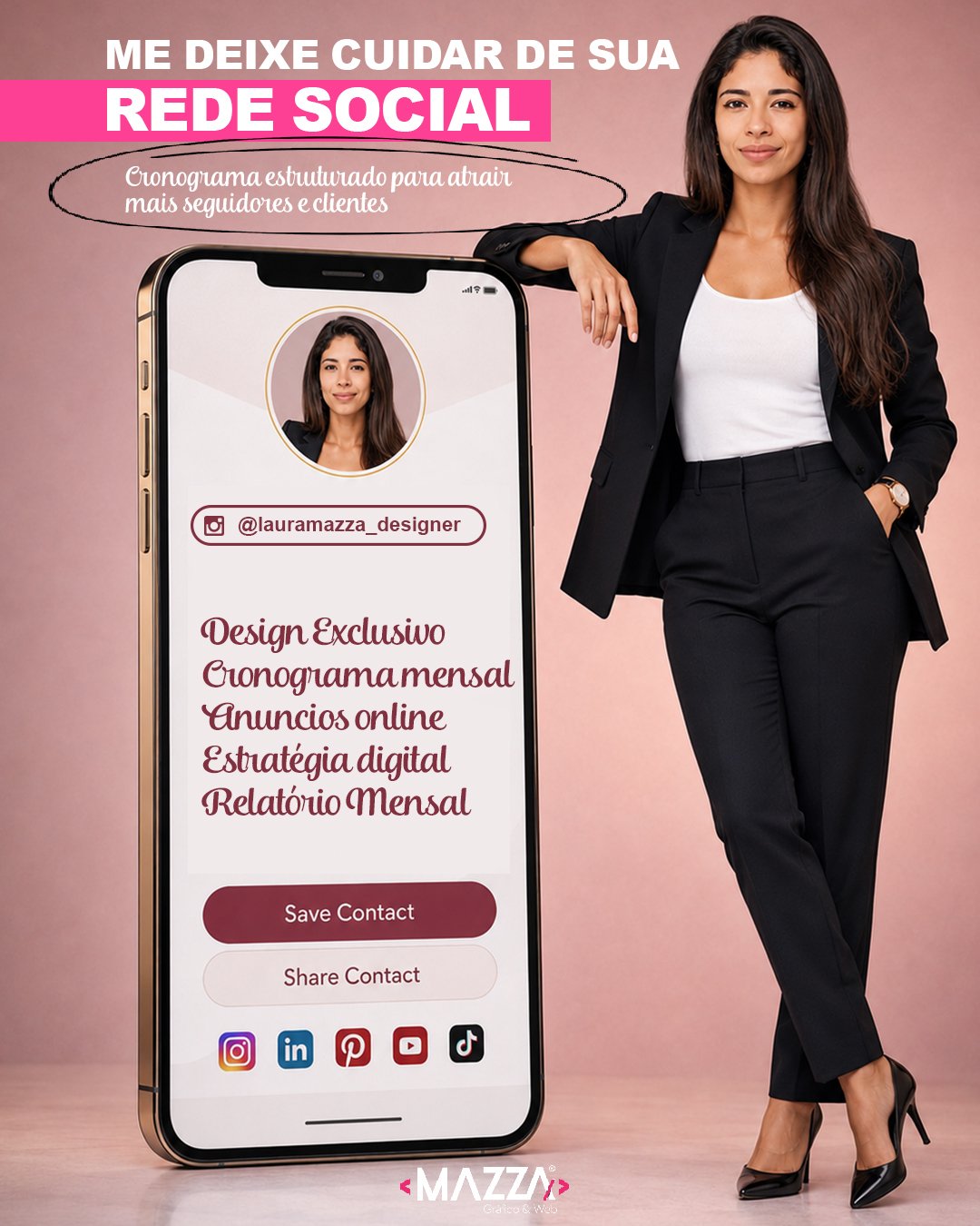 Sua empresa merece uma rede social que trabalhe a favor do seu negócio. 🚀

Não basta apenas postar. É preciso ter estratégia, identidade e constância para transformar seu Instagram em uma ferramenta de atração de clientes.

Com a minha gestão de redes sociais, sua empresa conta com:

✨ Conteúdo estratégico para o seu público
🎨 Design exclusivo e profissional
📅 Cronograma mensal de publicações
📲 Gestão e planejamento do conteúdo
📈 Estratégias para aumentar alcance e gerar oportunidades
📊 Relatório mensal para acompanhar os resultados

Você cuida do seu negócio. Eu cuido da sua presença digital.
Ficou interessado? Entre em contato pelo WhatsApp (11) 96772-4686.